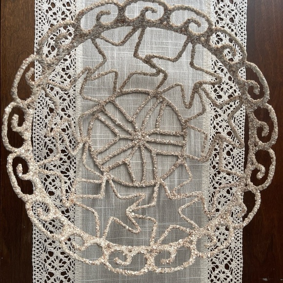 Unique Seashell Covered Decorative metal Bowl Sand Dollar Beach House gift‎ - Picture 5 of 10